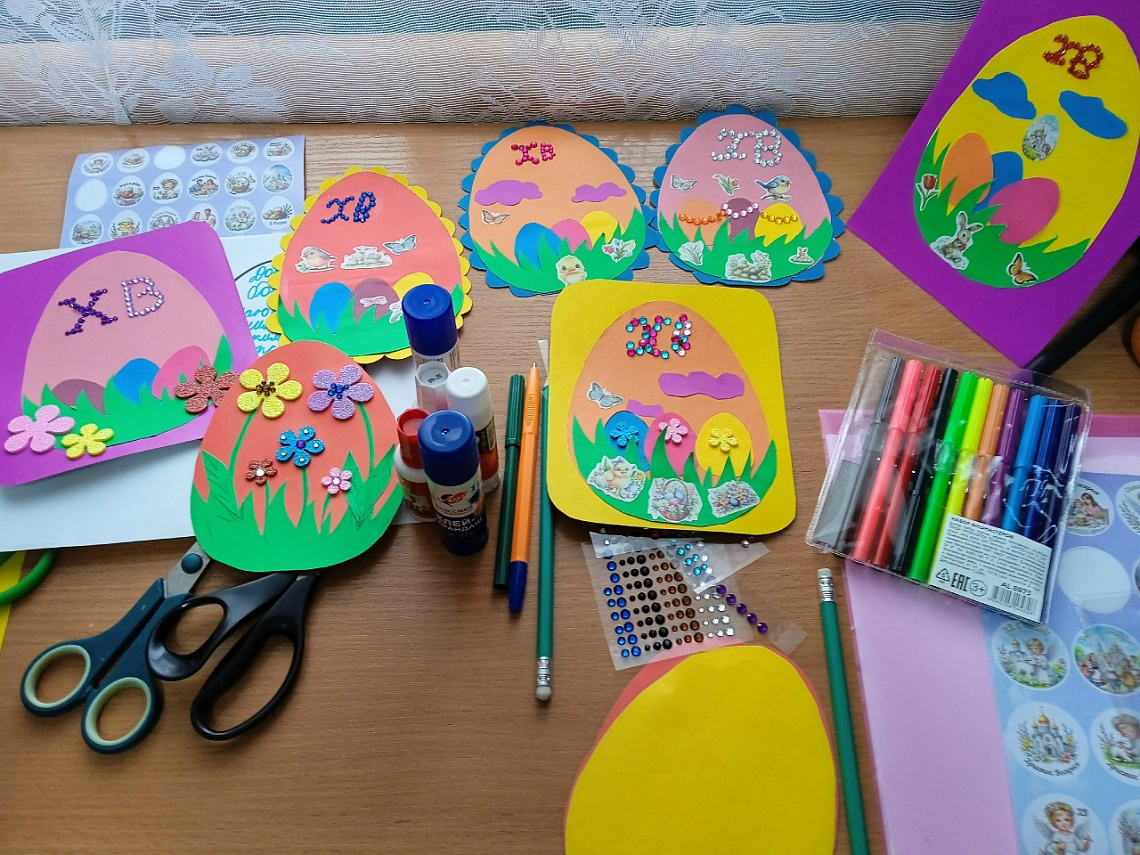 Творческая мастерская «Пасхальные открытки» (Булдеевская с/б)